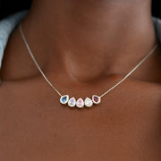 1-8 Teardrop Birthstone Necklace