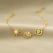 1-8 Birth Flowers Bracelet