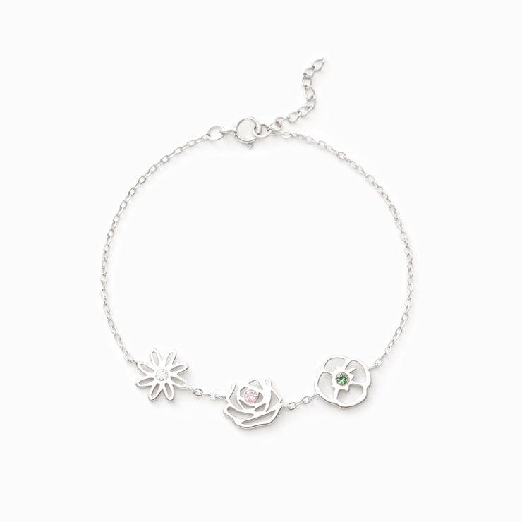 1-8 Birth Flowers Bracelet