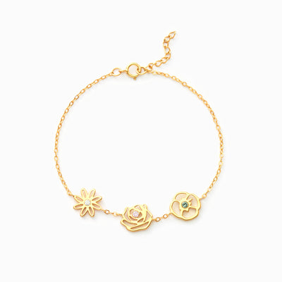 1-8 Birth Flowers Bracelet