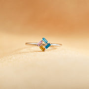 3-6 Baguette Birthstones Ring