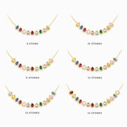 Teardrop Birthstone Necklace