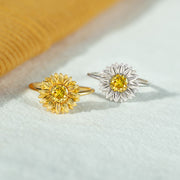 Sunshine Sunflower Ring S925