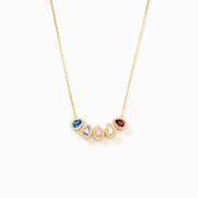 1-8 Teardrop Birthstone Necklace