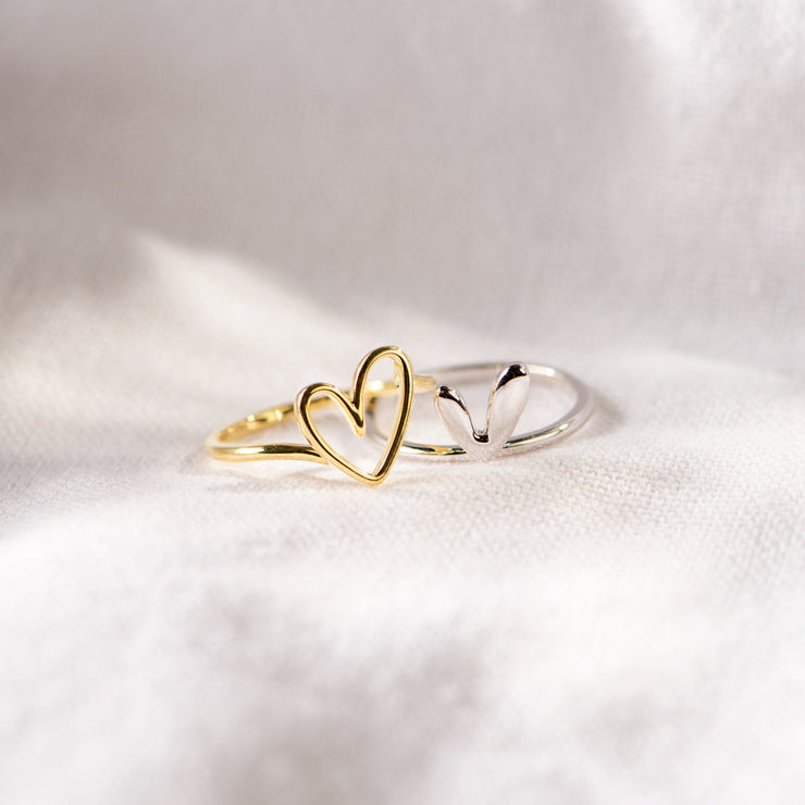 Layered Heart Ring