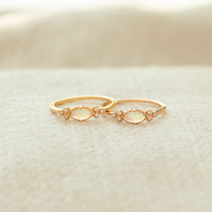 Oval Cut Opal Ring
