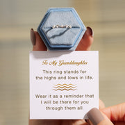 Highs And Lows Wave Ring